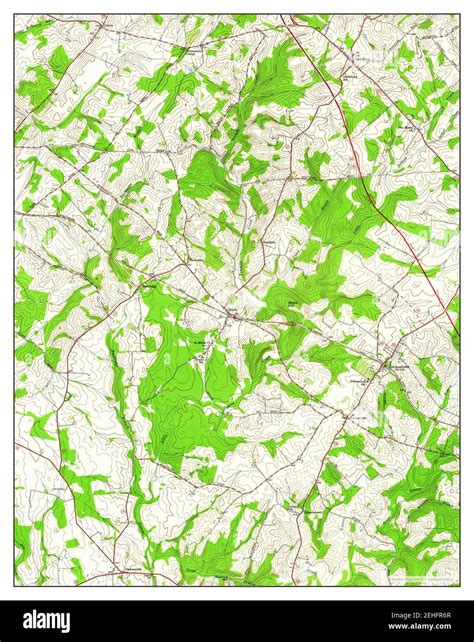 Germantown Maryland Map 1953 124000 United States Of America By