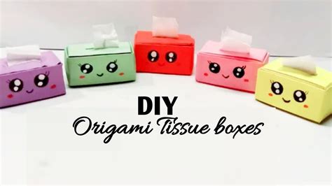 Easy Origami Tissue Box Diy How To Make An Origami Tissue Paper Box