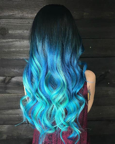 How To Dye Your Hair Ombre Blue And Purple At Bernadette Oakman Blog