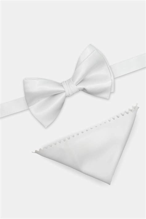Plain Bow Tie Off White Tie House