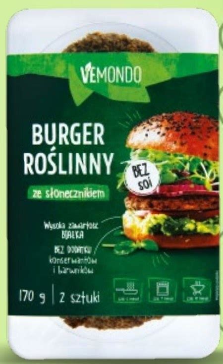 Burger roślinny Vemondo promocja Lidl Ding pl