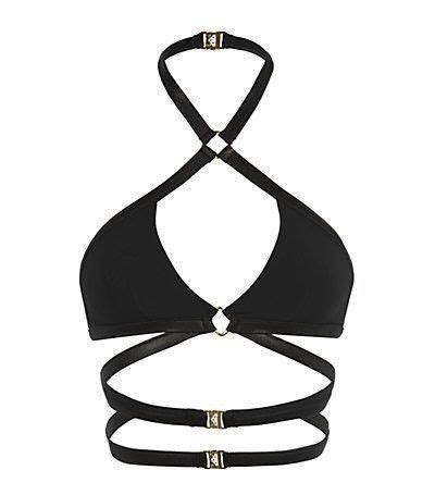 Self Portrait Bandeau Bikini Top Brown Artofit