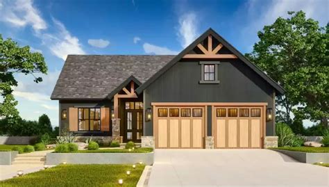 Single Story Craftsman House Plans