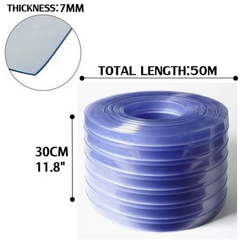 Transparent Double Ribbed Pvc Strip Curtain Thickness To Mm At Rs