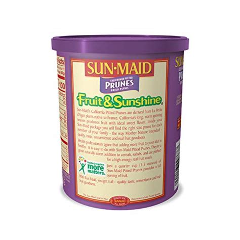 Sun Maid Pitted Dried Prunes All Natural Dried Plums No Added Sugars