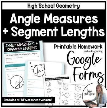 Angle Measures And Segment Lengths Worksheet