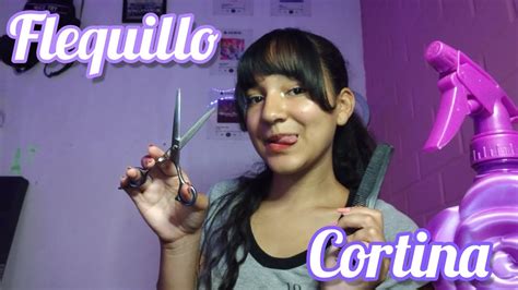 C Mo Cortar El Flequillo Tipo Cortina Cinthya S Dreams Youtube