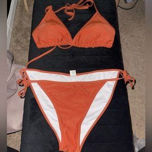Swim Nwot Burnt Orange Twopiece Bikini Sz Xl Poshmark