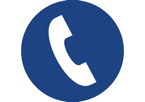 blue telephone logo png