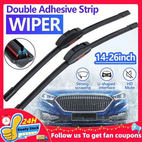 Universal Rubber Banana Type Car Wiper Blade U Type Boneless Wiper High