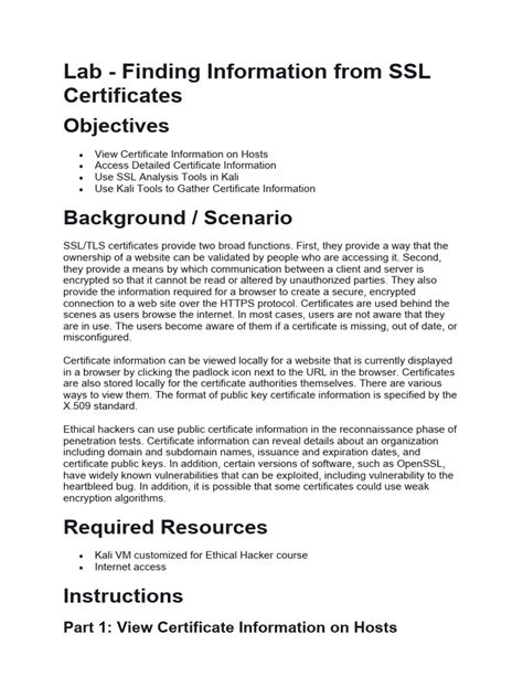 labanswer  public key certificate transport layer security