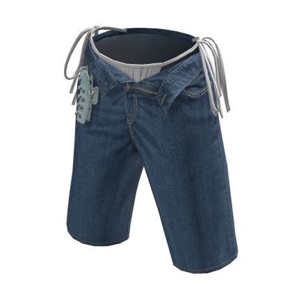 Pantal N Corto De Carga De Bikini Blanco De Playa Azul Verano Roblox