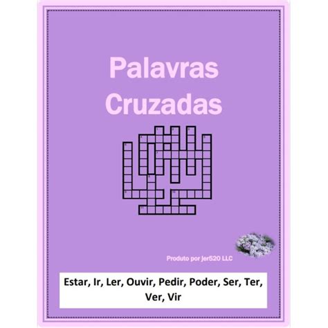 Verbos Irregulares Palavras Cruzadas 3