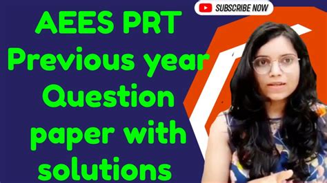 Aees Prt Previous Year Question Paper With Solutions Aees Prt