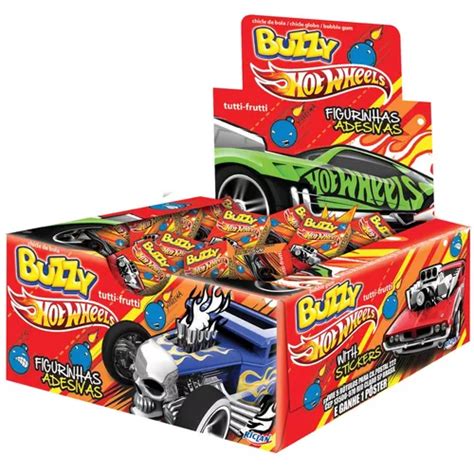 Chiclete Hot Wheels Monster Buzzy Tutti Frutti Riclan C 100 MercadoLivre