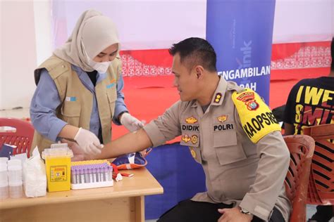 Personel Polres Pasangkayu Jalani Pemeriksaan Kesehatan Berkala Polri