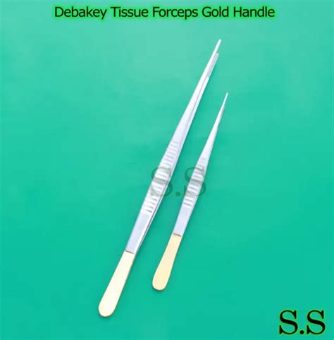 2 DEBAKEY ARTERY Atraumatic Tissue Vascular Forceps 8 12 With Gold