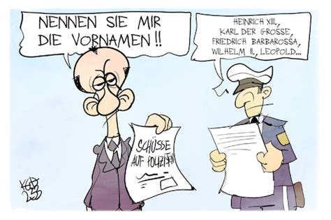 Reichsbürger Razzia von Kostas Koufogiorgos Politik Cartoon TOONPOOL