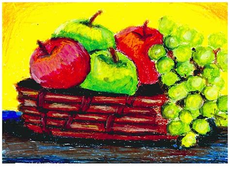 oil pastel work  behance