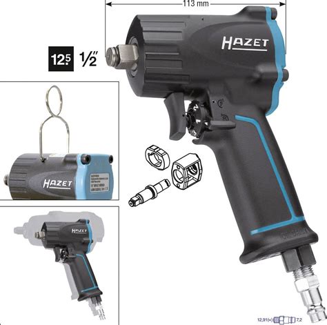 Hazet 9012M Pneumatic Impact Driver Tool Holder 1 2 12 5 Mm Male