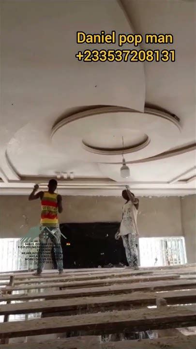 P O P Ceiling Designs Building In Ghana 🇬🇭 By Daniel Pop Man From Ghana Youtube