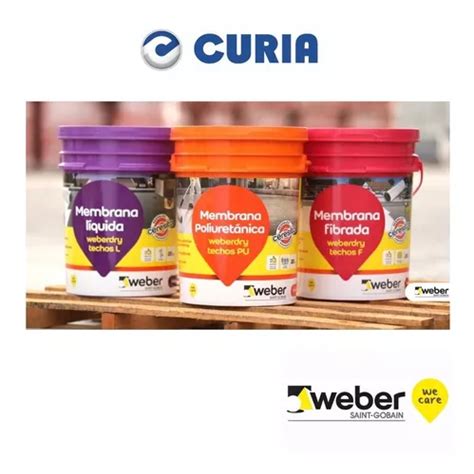 Membrana Líquida Techos L Weberdry Weber 20 Kg Calidad Curia en venta