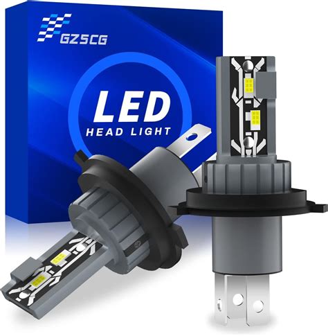 GZ5CG Ampoules De Phares H4 Super Lumineuses H4 LED 6500K Blanc 12 CSP