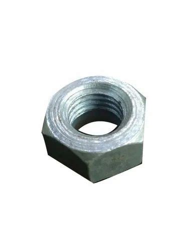 Polished Mild Steel EN8 Hex Plain Nut Size 1 2 Inch At Rs 1 Piece In