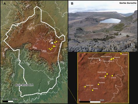 Location Of The Study Area A Bale Mountains National Park Thick