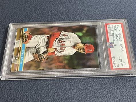 大谷翔平 PSA10 2021 Topps Stadium Club Chrome 37 1991 Variation Refractor