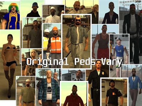 Gta San Andreas Original Peds Vary For Pedfuncs Mod