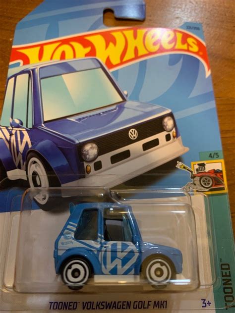 Hot Wheels Tooned Volkswagen Golf MK1 Hobbies Toys Toys Games On Carousell