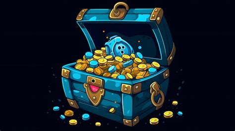 Premium AI Image A Cartoon Illustration Of A Treasure Chest With A