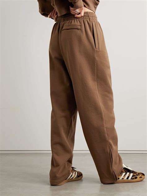 Wardrobenyc Hailey Bieber Cotton Jersey Wide Leg Sweatpants Net A