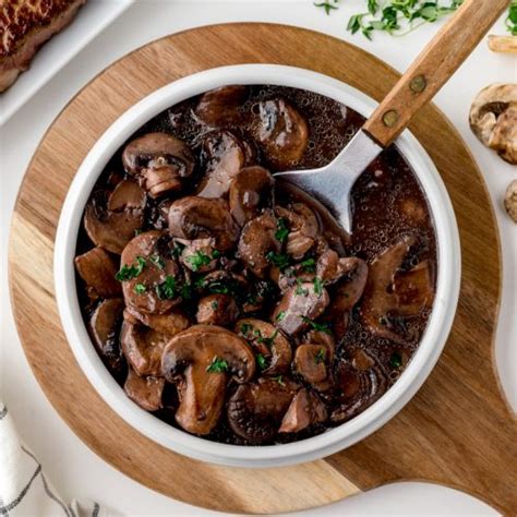 BEST Red Wine Mushroom Sauce Recipe (Perfect for Steak!)
