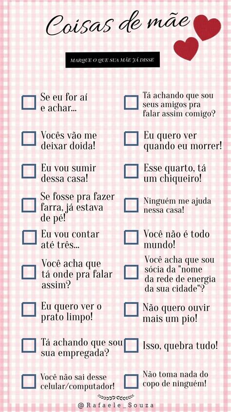 Pergunta Para Mãe - Coisas de mãe | Perguntas polemicas, Nome mãe, Lista de perguntas