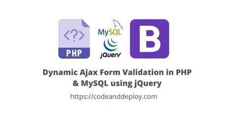 Dynamic Ajax Form Validation In Php Mysql Using Jquery Dev