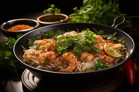 Premium Photo Tom Yum Kung Thai Hot Spicy Soup Shrimp With Lemon Grass