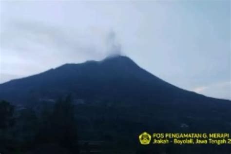 Update Info Aktivitas Vulkanik Gunung Merapi Terjadi Kali Gempa