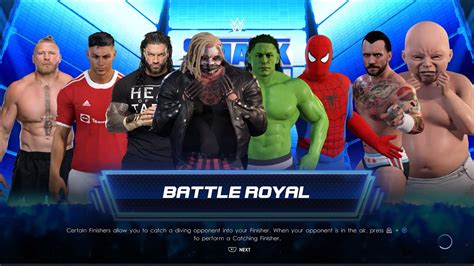 Wwe K Man Royal Rumble Match Ps Spiderman John Cena Roman