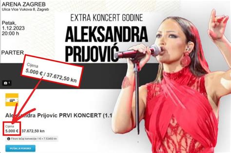 Dvije Karte Za Prijin Koncert Ak Eura Zagrep Anin Objavi Oglas