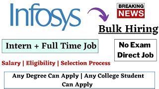 Infosys Instep Internship Batch No Exam Selection