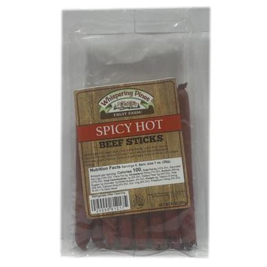 Spicy Hot Beef Sticks