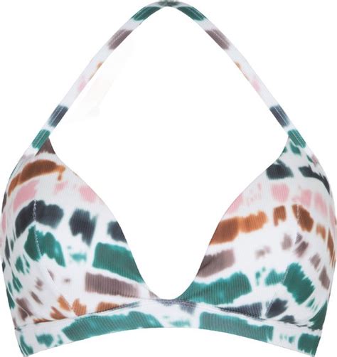 LingaDore Voorgevormde Triangel Bikini Top 7110TB Tie Dye Rib 40B Bol