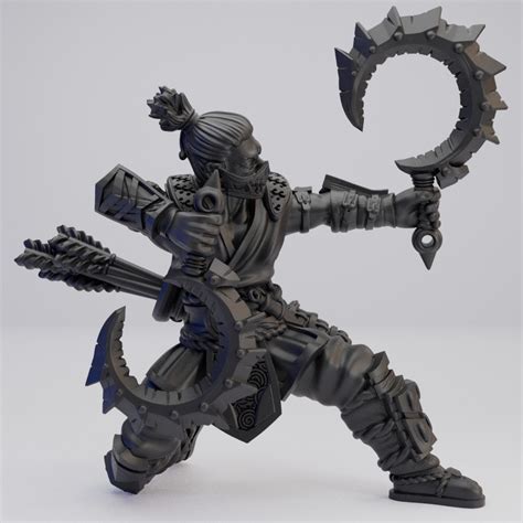 Hot Goblin ツクヨミD ポーズ ミニチュア ホットゴブリン 鎌使い