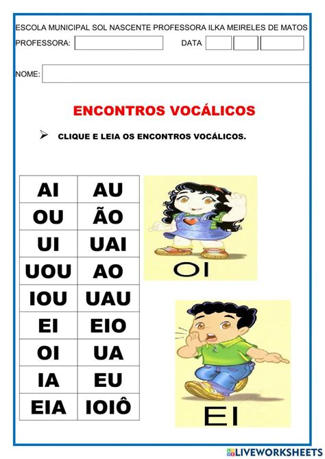 Exercicio De Encontro Vocalico - 6