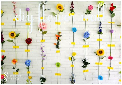 DIY Flower Wall - A Storied Style