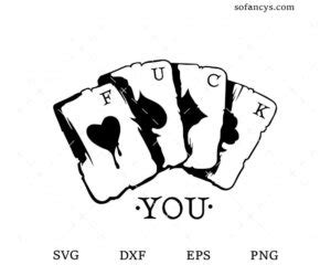 Fuck You Card Svg Dxf Eps Png Cut Files