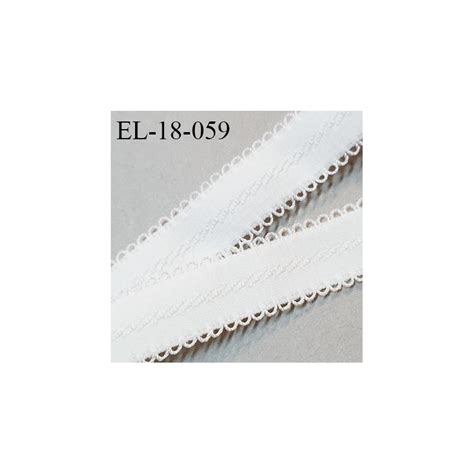 Elastique picot mm lingerie haut de gamme couleur écru avec picots des deux côtés bonne