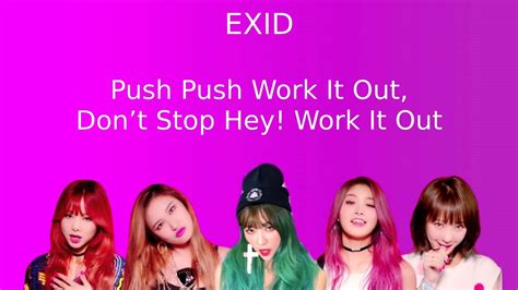 Exid Hot Pink Lyrics Color Code Han Rom Eng Youtube